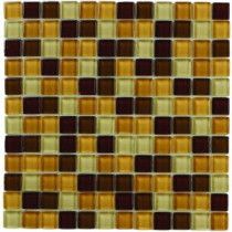 Jeffrey Court Milano Russo Medley 12 in. x 12 in. Glass Wall Tile