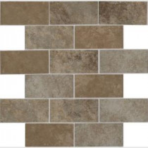 Daltile Grand Cayman 12 in. x 12 in. Glazed Ceramic Brick Joint Mosaic Tile (10 sq. ft. / case)