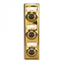 Heath Zenith Multi Family Push Button - Polished Brass