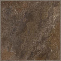 TrafficMASTER Allure Chocolate Resilient Vinyl Tile Flooring - 4 in. x 4 in. Take Home Sample