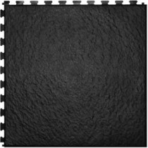 IT-tile Slate Black20 In. x 20 In. Vinyl Tile,Residential & Commercial Hidden Interlock Multi-Purpose Floor,