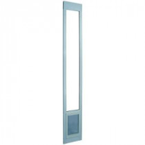 Ideal Pet 10.5 in. x 15 in. Extra Large White Aluminum Pet Patio Door Fits 75 in. to 77.75 in. Tall Aluminum Slider