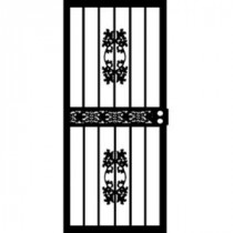 Grisham 404 Series 32 in. x 80 in. Black Niagara Security Door