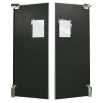 Aleco ImpacDor FS-500 3/4 in. x 60 in. x 96 in. Black Wood Core Impact Door