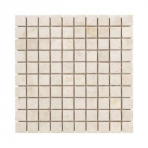 Jeffrey Court Creama Mosaics 12 in. x 12 in. Marble Kitchen Wall / Floor Tile