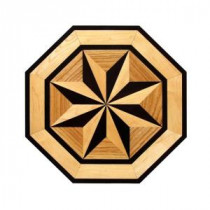 PID Floors 3/4 in. Thick x 36 in. Octagon Medallion Unfinished Decorative Wood Floor Inlay MT003