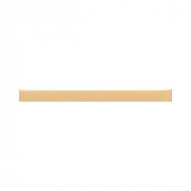 Daltile Liners Luminary Gold 1/2 in. x 6 in. Ceramic Flat Liner Trim Wall Tile