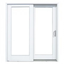 MasterPiece 71-1/4 in. x 79-1/2 in. Composite White Right-Hand DP50 Sliding Patio Door