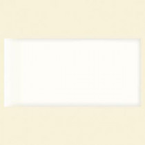Daltile Rittenhouse Square 3 in. x 6 in. White Ceramic Surface Bullnose Accent Wall Tile