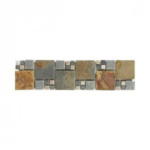 Jeffrey Court Ancient Tide Slate Strip 3 in. x 12 in. Wall and Accent Trim