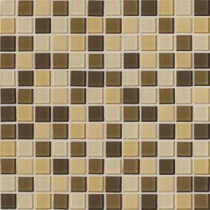 Daltile Isis Cream Blend 12 in. x 12 in. x 3mm Glass Mesh-Mounted Mosaic Wall Tile (20 sq. ft. / case)