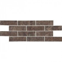 Daltile Union Square Cobble Brown 4 in. x 8 in. Ceramic Paver Floor and Wall Tile (8 sq. ft. / case)