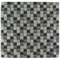Splashback Tile Galaxy Blend Squares 12 in. x 12 in. Marble/Glass Mosaic Floor and Wall Tile
