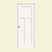 JELD-WEN Craftsman Smooth 3-Panel Painted Molded Prehung Interior Door