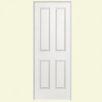 Masonite Textured 4-Panel Square Hollow Core Primed Composite Prehung Interior Door