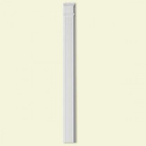 Fypon 8 in. x 90 in. Polyurethane Fluted Pilaster with 13 in. Adjustable Plinth Block