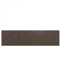 Daltile Colour Scheme Artisan Brown Speckled 3 in. x 12 in. Porcelain Bullnose Floor and Wall Tile
