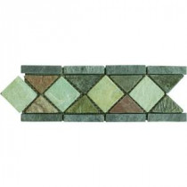 MS International Aspen Slate Listello 4 in. x 12 in. Floor & Wall Tile (1 Ln. Ft. per piece)