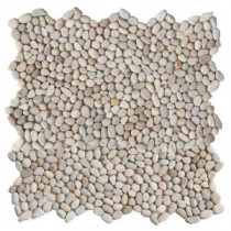 Solistone Micro Pebble Playa Beige 12 in. x 12 in. x 6.35 mm Mesh-Mounted Mosaic Floor and Wall Tile (10 sq. ft. / case)