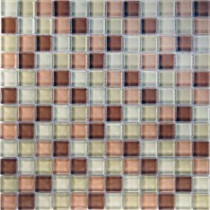 EPOCH Desertz Gobi-1420 Mosaic Glass Mesh Mounted Tile - 4 in. x 4 in. Tile Sample