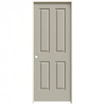 JELD-WEN Smooth 4-Panel Painted Molded Prehung Interior Door