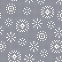 Mosaic Loft Jubilation Winter Motif 24 in. x 24 in. Glass Wall and Light Residential Floor Mosaic Tile