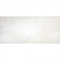 MS International Greecian White 12 in. x 24 in. Polished Marble Floor & Wall Tile