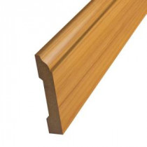 SimpleSolutions Young Pecan 9/16 in. Thick x 3-1/4 in. Wide x 94.5 in. Length Laminate Wallbase Molding