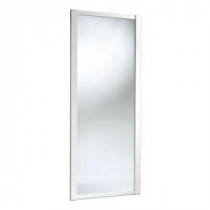 Custom Door and Mirror European Shaker Series Full Mirror Painted Steel White Framed Interior Sliding Door
