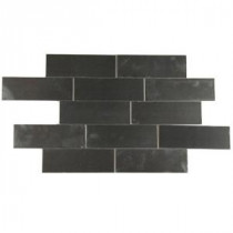 Splashback Tile Metal 2 in. x 6 in. Stainless Steel Floor and Wall Tile