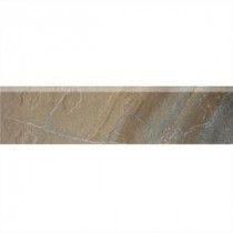 Daltile Ayers Rock Rustic Remnant 3 in. x 13 in. Glazed Porcelain Bullnose Floor and Wall Tile