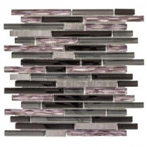 Jeffrey Court 12 in. x 12-1/4 in. Materialized Glass/Metal Mosaic Wall Tile