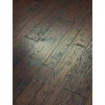 Shaw 3/8 in. x 3-1/4 in., 5 in. and 7 in. Hand Scraped Hickory Drury Lane Chocolate Engineered Hardwood (29.10 sq. ft. /case)