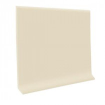 ROPPE Almond 4 in. x 48 in. x .125 in. Rubber Wall Base Cove