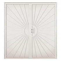 Unique Home Designs Solana 72 in. x 80 in. Navajo White Double Outswing Security Door