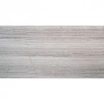 M. S. International Inc. Mare Bianco 12 in. x 24 in. Polished Porcelain Floor and Wall Tile (16 sq. ft. / case)