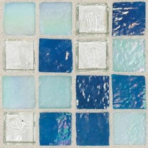 Daltile Egyptian Glass Blue Pearl Mix 12 in. x 12 in. x 6mm Glass Face-Mounted Mosaic Wall Tile (11 sq. ft. / case)