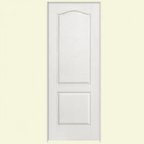 Masonite Textured 2-Panel Arch Top Hollow Core Primed Composite Prehung Interior Door