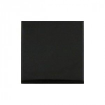 Daltile Semi-Gloss 4-1/4 in. x 4-1/4 in. Black Ceramic Bullnose Wall Tile