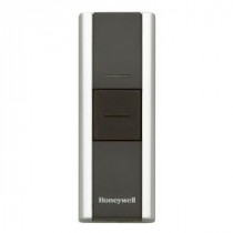 Honeywell Add-on/Replacement Push Button, Black/Chrome, Compatible w/Honeywell 300 Series & Decor Chimes