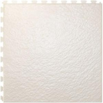 IT-tile Slate White 20 In. x 20 In. Vinyl Tile,Hidden Interlock Multi-Purpose Floor, 6 Tile