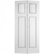 Masonite Glenview Smooth 4-Panel Hollow-Core Primed Composite Interior Bifold Closet Door