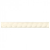 Daltile Liners Biscuit 1 in. x 6 in. Ceramic Rope Liner Wall Tile