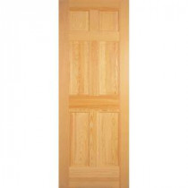 Radiata Smooth 6-Panel Solid Core Unfinished Pine Interior Door Slab