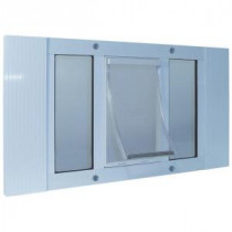 Ideal Pet 10.5 in. x 15 in. Extra Large Plastic Frame Door for Installation into 33 in. to 38 in. Wide Sash Window