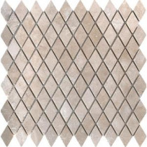 MS International Colisseum 1 in. x 1 in. Rhomboid Mosaic Tumbled Travertine Floor & Wall Tile