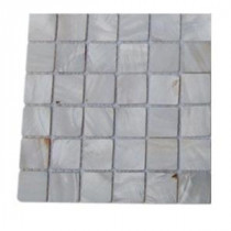 Splashback Tile Mother Of Pearl Castel Del Monte White Tile - 6 in. x 6 in. Tile Sample
