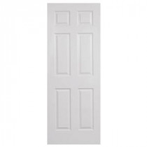 Steves & Sons 6-Panel Textured Primed White Solid Evolution Core Interior Door Slab