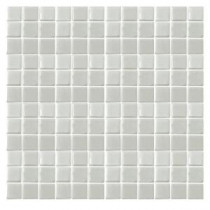 EPOCH Irridecentz I-Off White-1413 Mosiac Recycled Glass Mesh Mounted Tile - 4 in. x 4 in. Tile Sample