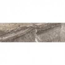 Emser Everglade Silver 3 in. x 13 in. Single Bullnose Porcelain Floor and Wall Tile